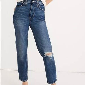 Madewell the Mom Jean Comfort Stretch Edition NWT